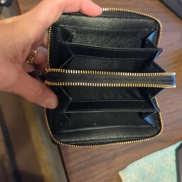 Coach Brown Small Double Zip Wallet/Card Holder - Picture 6 of 16